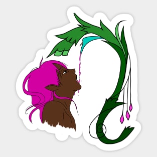 Copy of Elf drinking from a flower Sticker